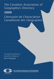 Full page photo - The Canadian Association of Geographers