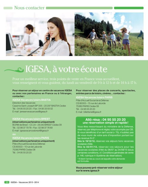 Vacances 2013 - 2014 - IGESA