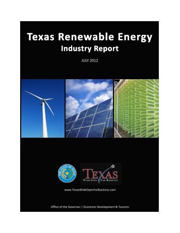 Texas Renewable Energy Industry Report - Office of the Governor ...