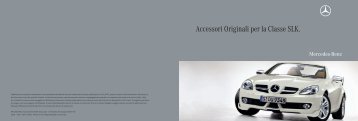 Accessori Originali per la Classe SLK. - Star Service 2000 srl
