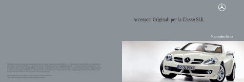 Accessori Originali per la Classe SLK. - Star Service 2000 srl