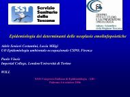 Epidemiologia dei determinanti delle neoplasie emolinfopoietiche