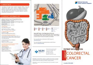 Download a soft copy of the Colorectal Cancer brochure in English