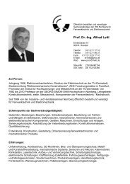 Prof. Dr.-Ing. Alfred Leitl - Fachgruppe Elektronik und EDV