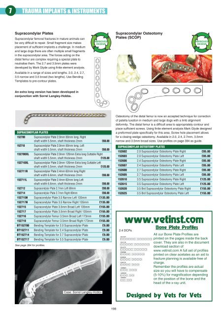 Chapter 7 - Veterinary Instrumentation