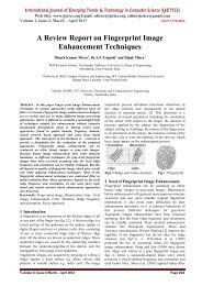 A Review Report on Fingerprint Image Enhancement Techniques