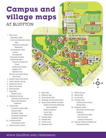 Campus map - Bluffton University