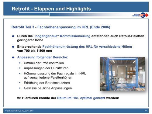 Fachvortrag - Gilgen Logistics AG