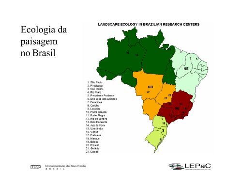 Ecologia da Paisagem: Conceitos e MÃ©todos de Pesquisa