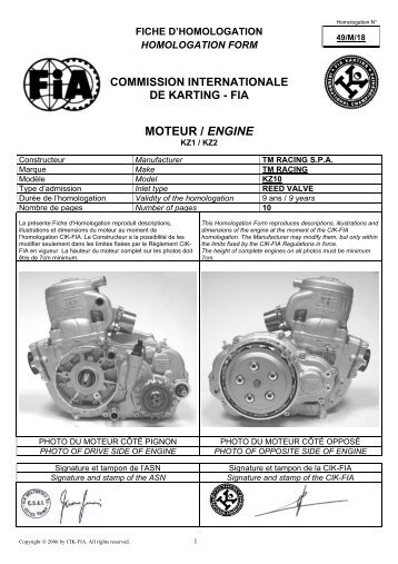 MOTEUR / ENGINE - TM Racing