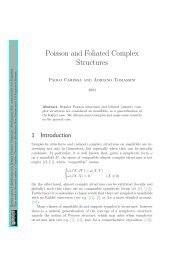 Poisson and Foliated Complex Structures - Paolo Caressa