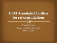 CSO Annotated Outline PP Presentation (by Shalmali Guttal) - CSM