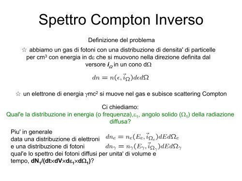 Spettro Compton Inverso