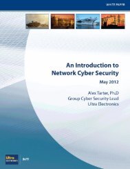 Introduction to Network Cyber Security - Ultra Electronics, 3eTI