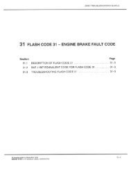 31 FLASH CODE 31 â ENGINE BRAKE FAULT CODE