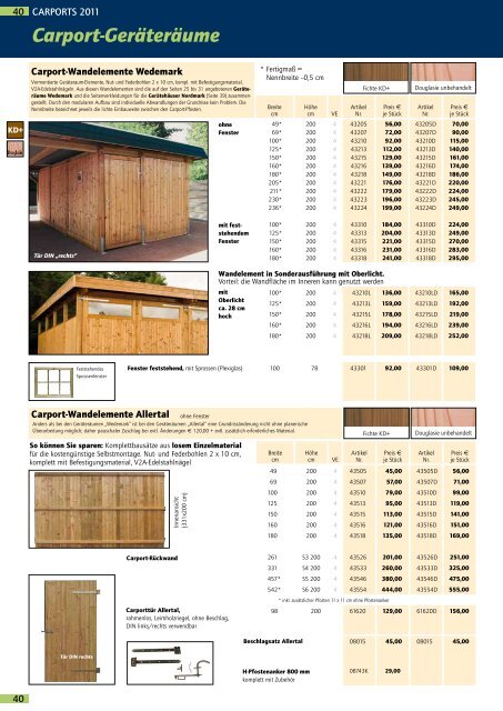 Carports - Scheerer