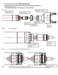 Auto Feed Drills and Tappers Multi Head Mounting - LouZampini.com