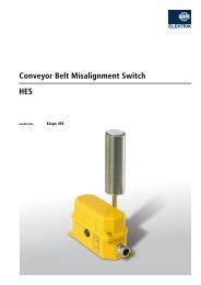 Conveyor Belt misalignment Switch HES