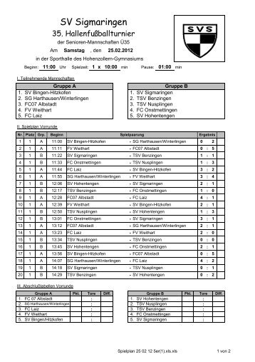 Spielplan 25 02 12 5er(1).xls - SV Sigmaringen