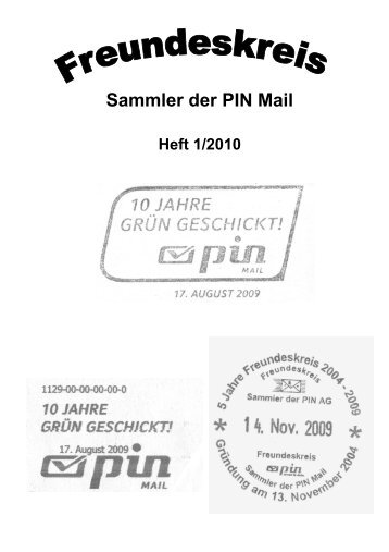 Sammler der PIN Mail - von Klaus-Dieter Stamm