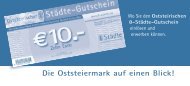 Oststeirischen 8-Städte-Gutschein - Tourismus Energieregion Weiz ...