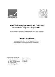 Distorsions de concurrence dans un systÃ¨me international de ...