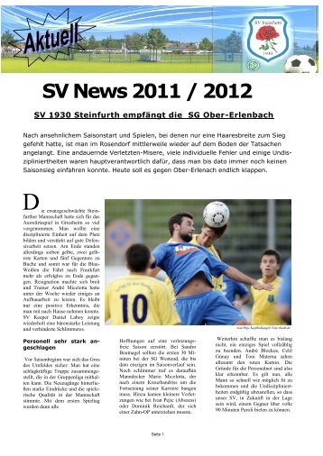 vereinszeitung - 5. Ausgabe[1].pdf - SV 1930 Steinfurth