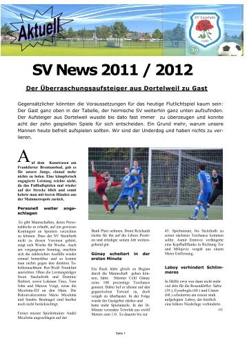 vereinszeitung - 6. Ausgabe neu.pdf - SV 1930 Steinfurth