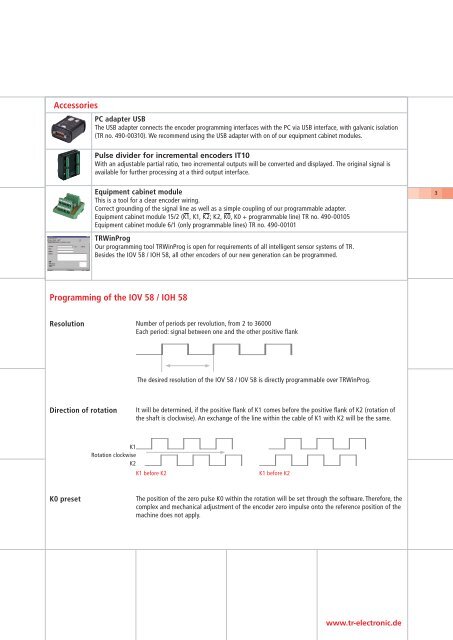 Incremental Encoder - TR Electronic