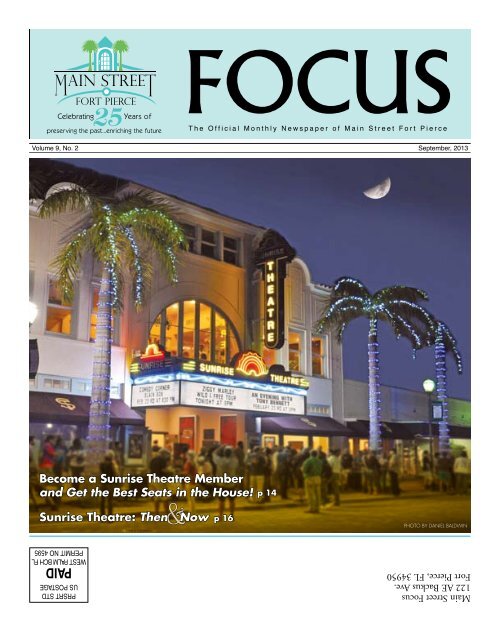 Sunrise Theatre Then Now Main Street Fort Pierce