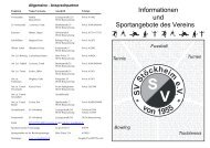 20:00 Uhr Erwachsene Montag 20:00 - SV Stöckheim eV seit 1955