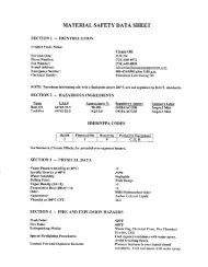 MSDS Sheet - WCS Distributing, Inc.