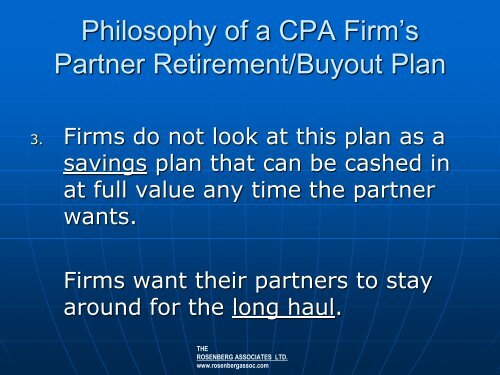 Partner Retirement / Buyout Plans: Current Trends - CPAReport