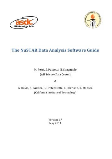 The NuSTAR Data Analysis Software Guide - HEASARC - NASA