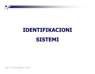 IDENTIFIKACIONI SISTEMI