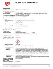 HOJA DE DATOS DE SEGURIDAD - LPS Laboratories