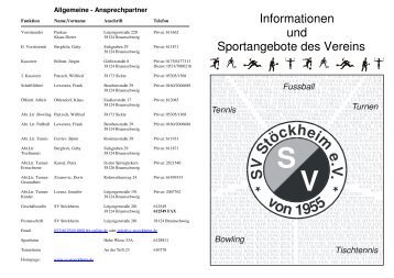* S V Stöckheime.V .* von1955 - SV Stöckheim eV seit 1955