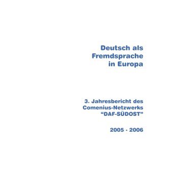 Deutsch als Fremdsprache in Europa - DaF Netzwerk