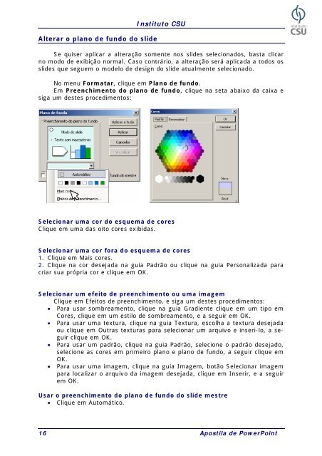 Apostila de PowerPoint - Instituto CSU
