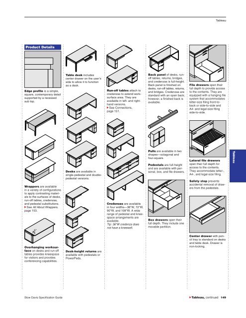 Stow Davis Specification Guide - OEC Business Interiors