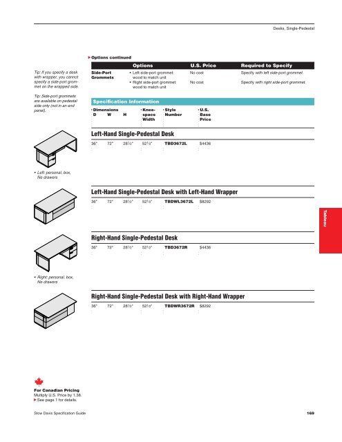 Stow Davis Specification Guide - OEC Business Interiors