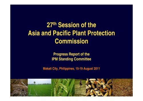 Progress Report of the Standing Committee on Integrated Pest ...