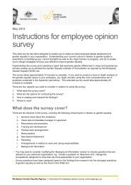 Instructions for employee opinion survey - The Workplace Gender ...