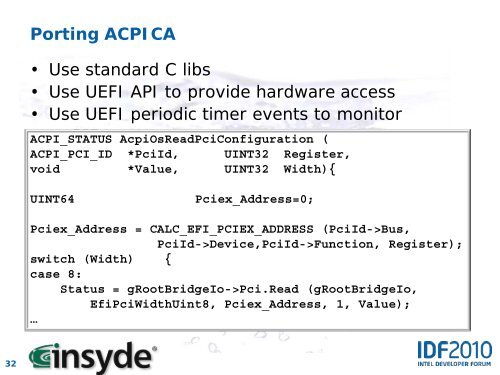 Beyond DOS: The UEFI Shell âa Modern Pre-boot Application ... - Intel