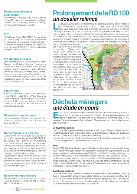 La Lettre NÂ° 4 - Site officiel - Mairie de Saint-Galmier