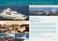 Carpe Diem in New England - Taylor'd Yacht Charters