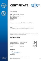 ISO 9001:2008 - VXL Instruments