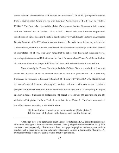 Memorandum Opinion - the Circuit Court for Baltimore City