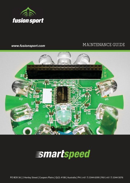 Smartspeed Maintenance Guide - GoSportsTech.com
