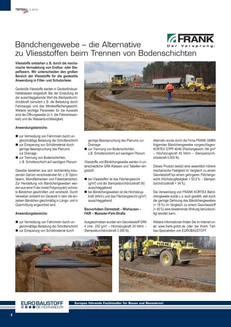 Tiefbau aktuell - Baustoff Dietrich GmbH & Co KG